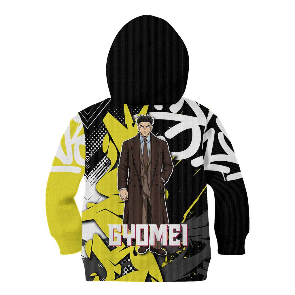 Gyomei Demon Slayer Kid Hoodie Urban Graffiti Anime Style
