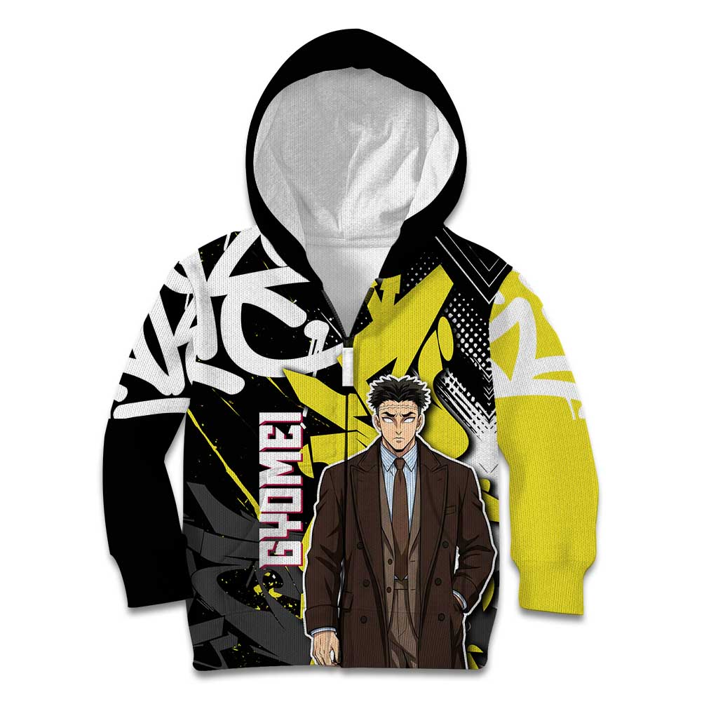 Gyomei Demon Slayer Kid Hoodie Urban Graffiti Anime Style