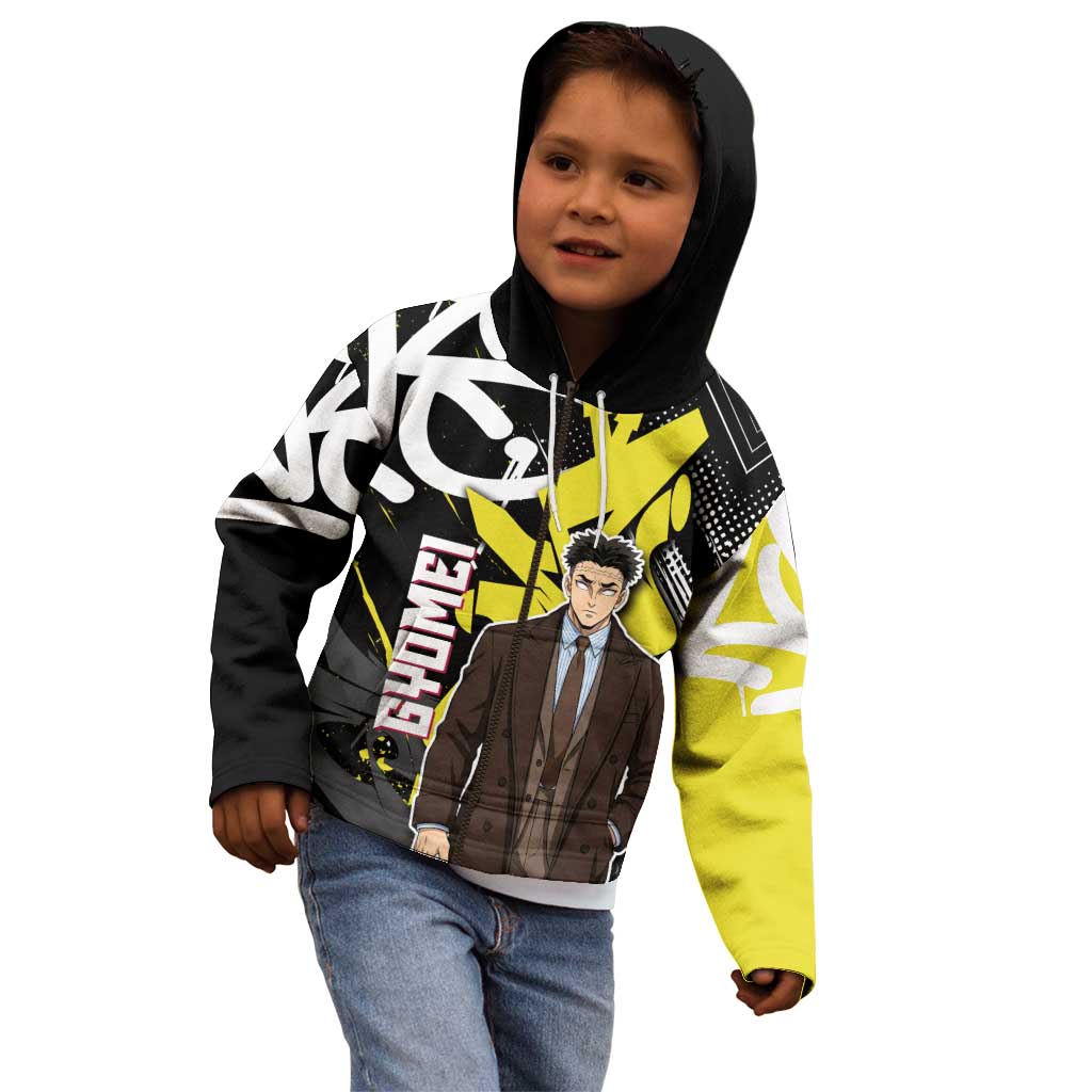 Gyomei Demon Slayer Kid Hoodie Urban Graffiti Anime Style
