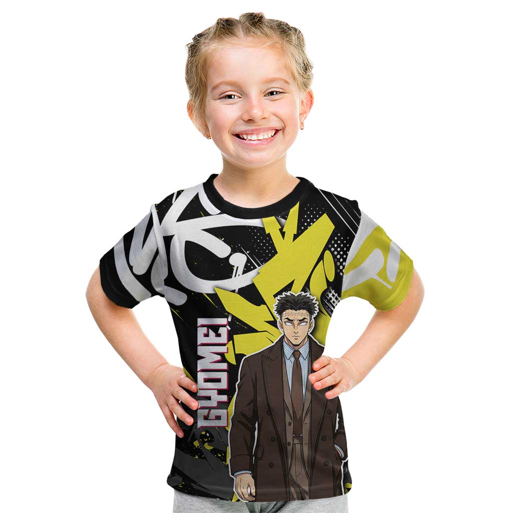 Gyomei Demon Slayer Kid T Shirt Urban Graffiti Anime Style