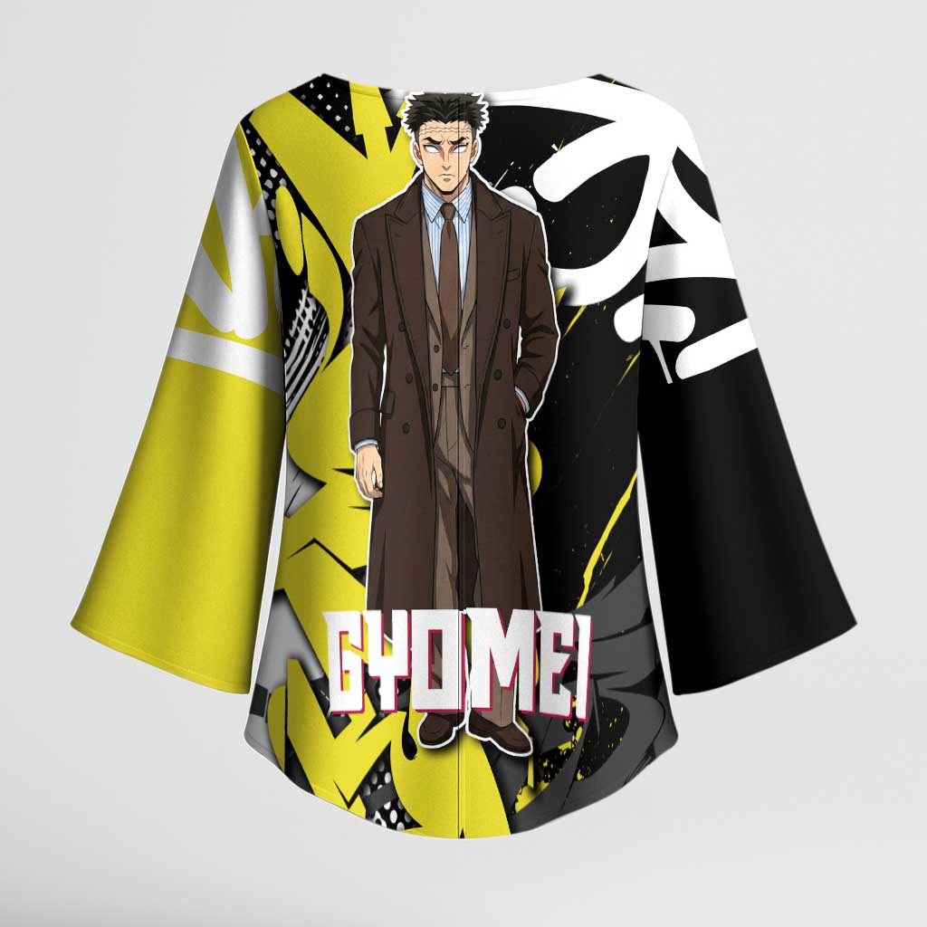 Gyomei Demon Slayer Kimono Sleeve Blouse Urban Graffiti Anime Style