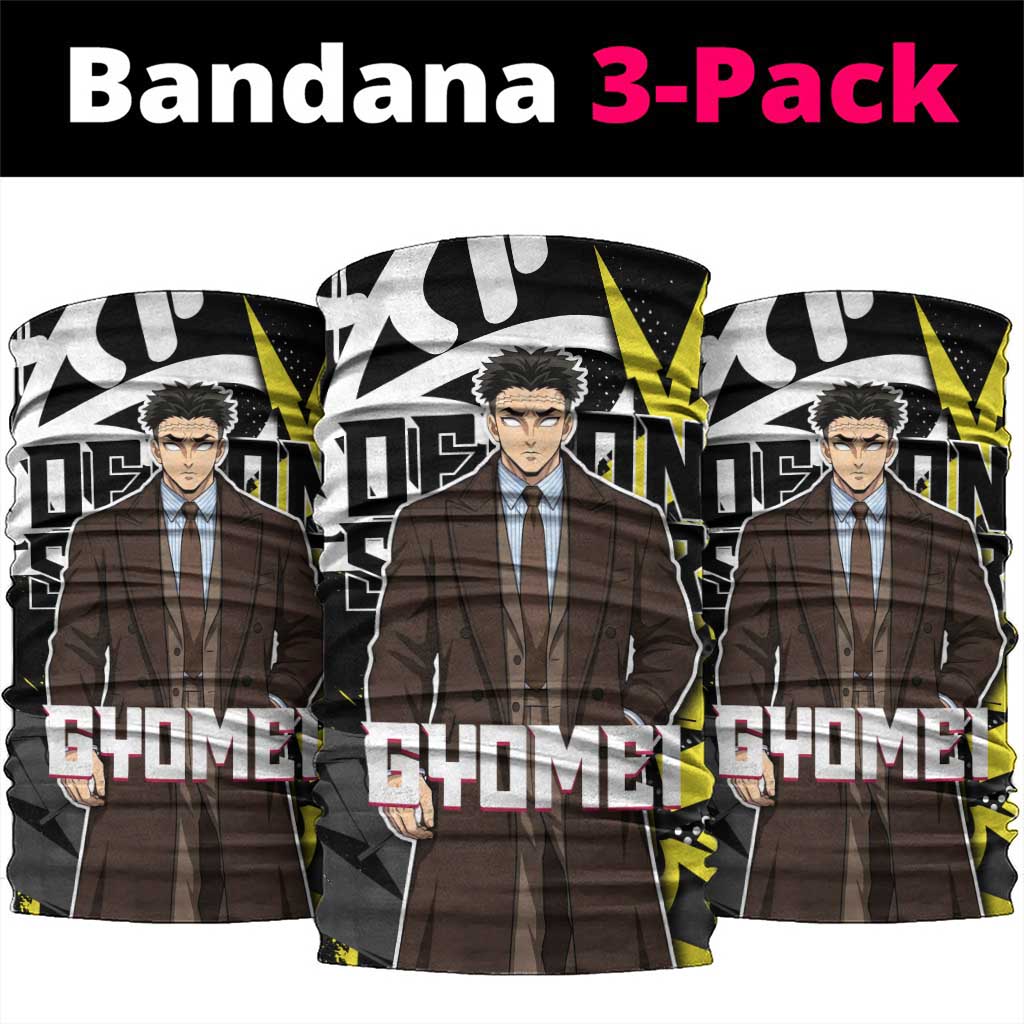 Gyomei Demon Slayer Neck Gaiter Urban Graffiti Anime Style