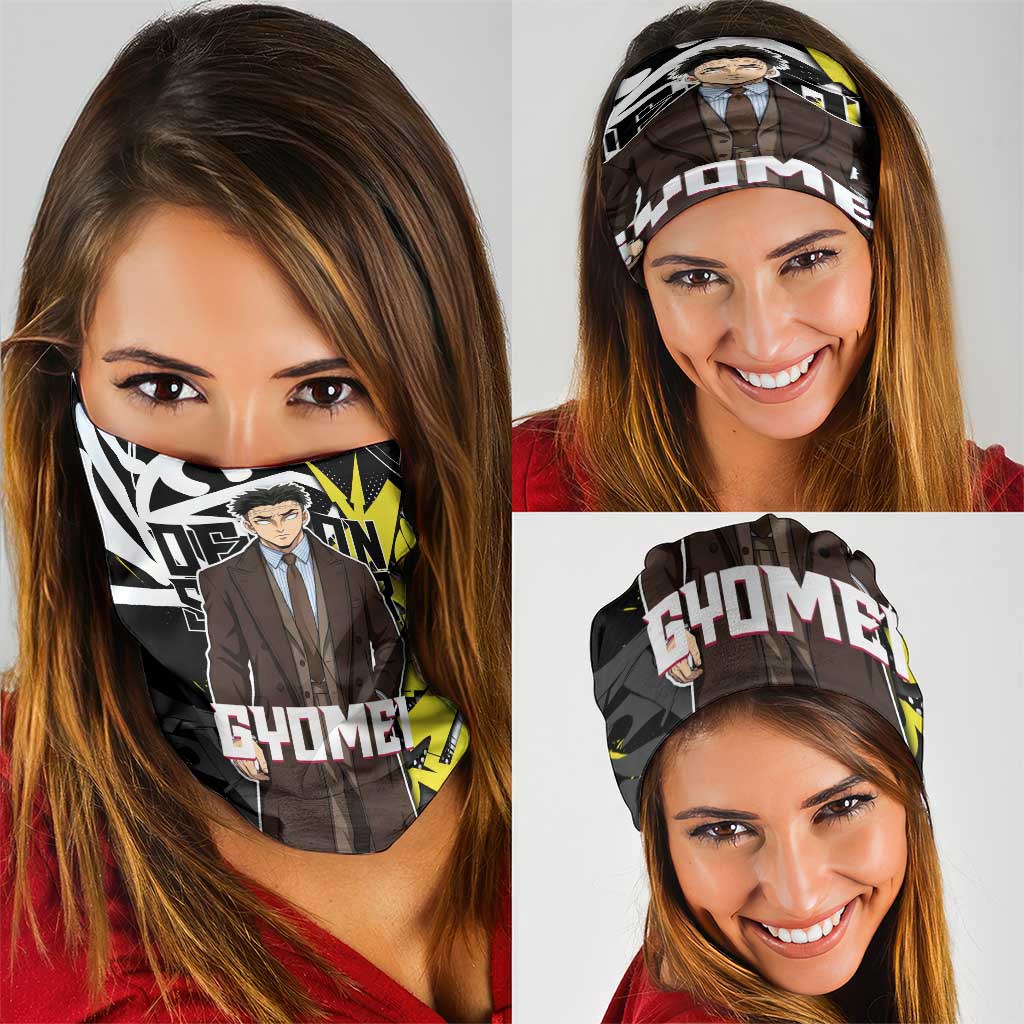 Gyomei Demon Slayer Neck Gaiter Urban Graffiti Anime Style