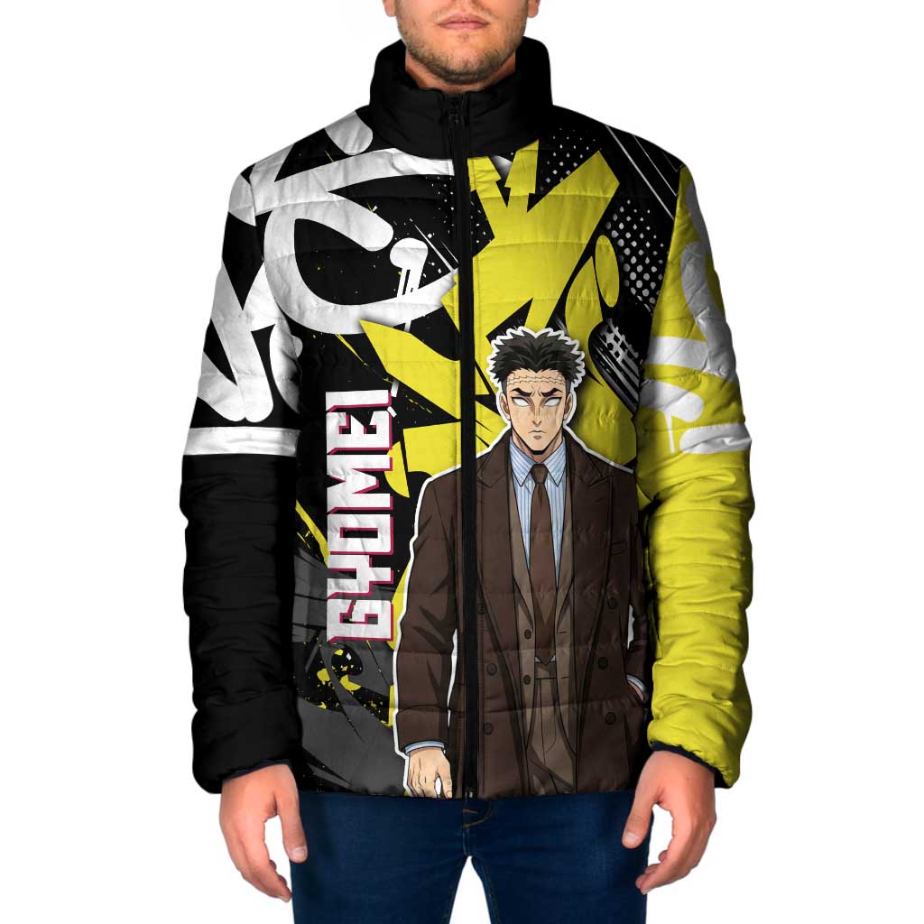 Gyomei Demon Slayer Padded Jacket Urban Graffiti Anime Style
