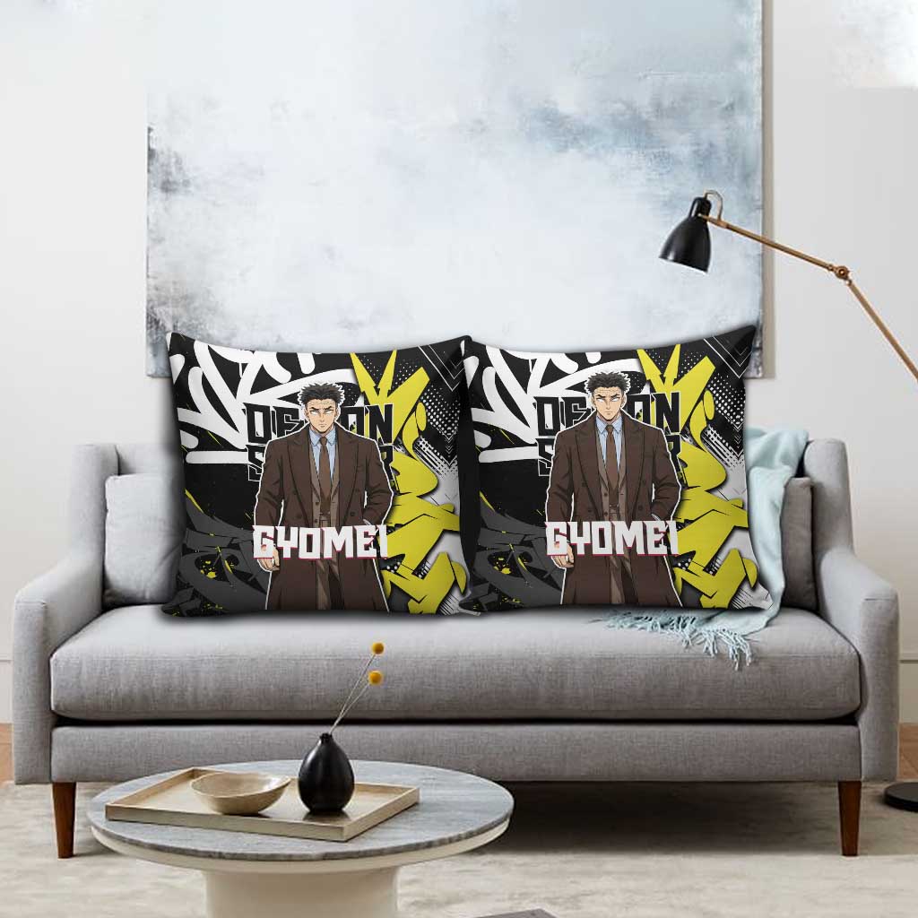 Gyomei Demon Slayer Pillow Cover Urban Graffiti Anime Style