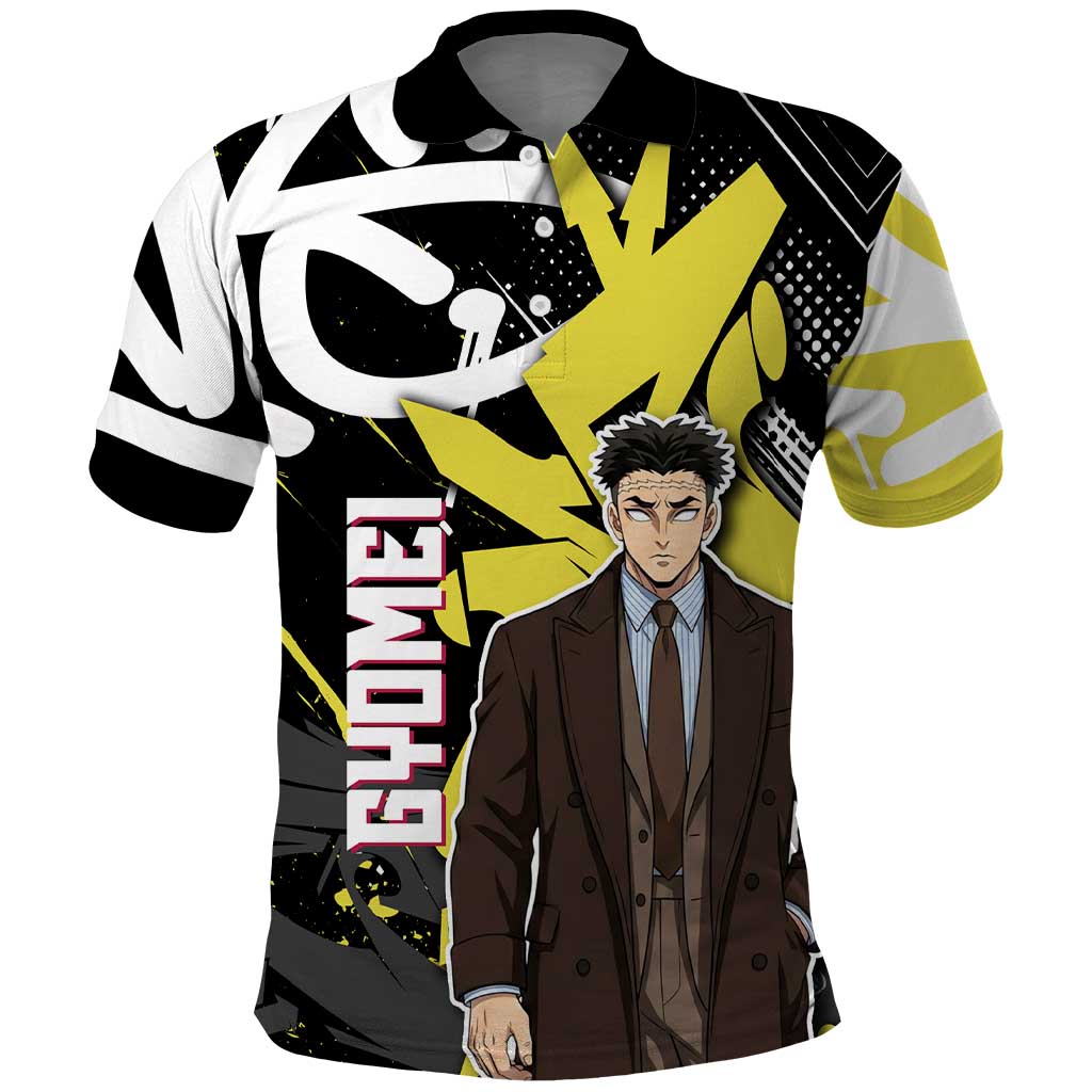 Gyomei Demon Slayer Polo Shirt Urban Graffiti Anime Style