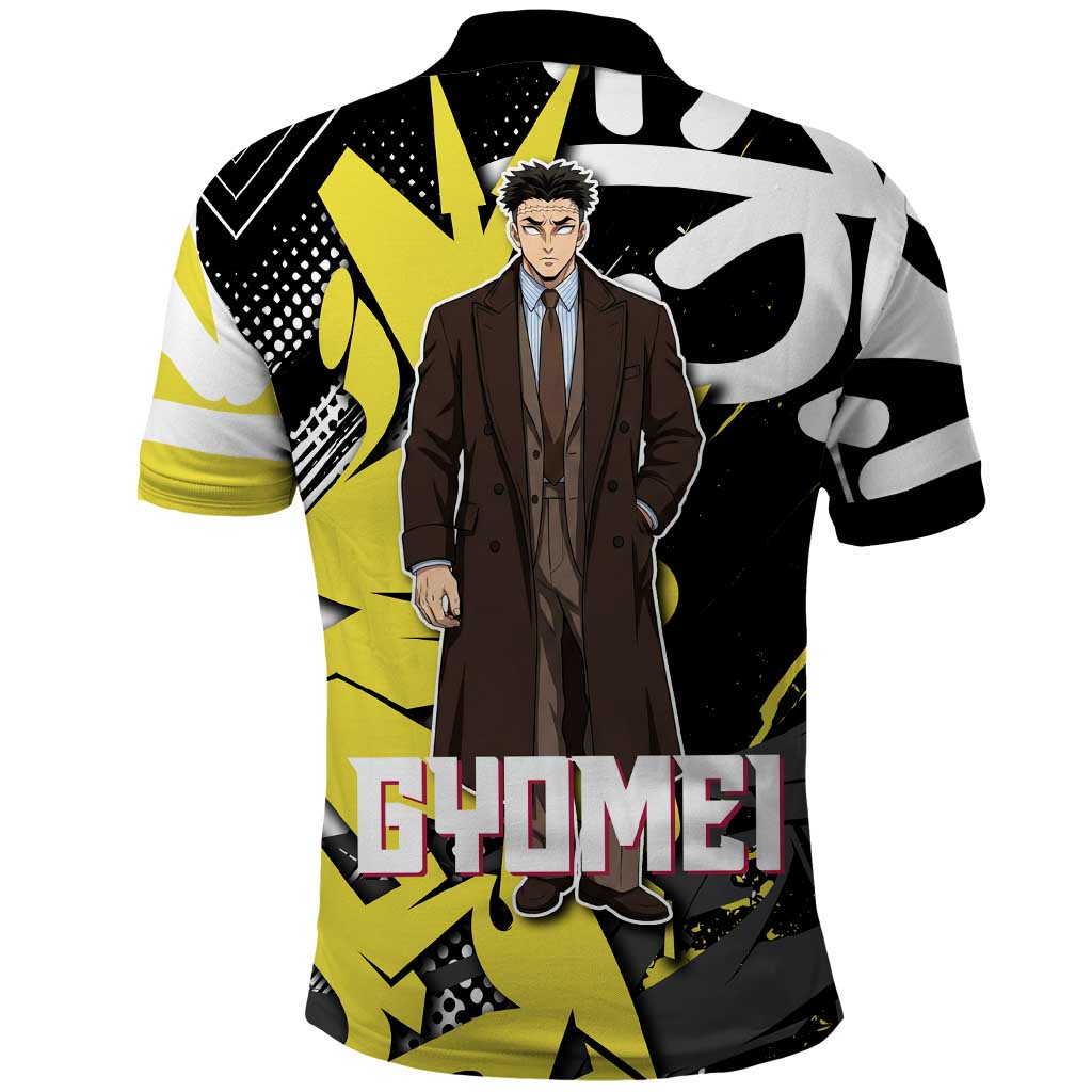 Gyomei Demon Slayer Polo Shirt Urban Graffiti Anime Style