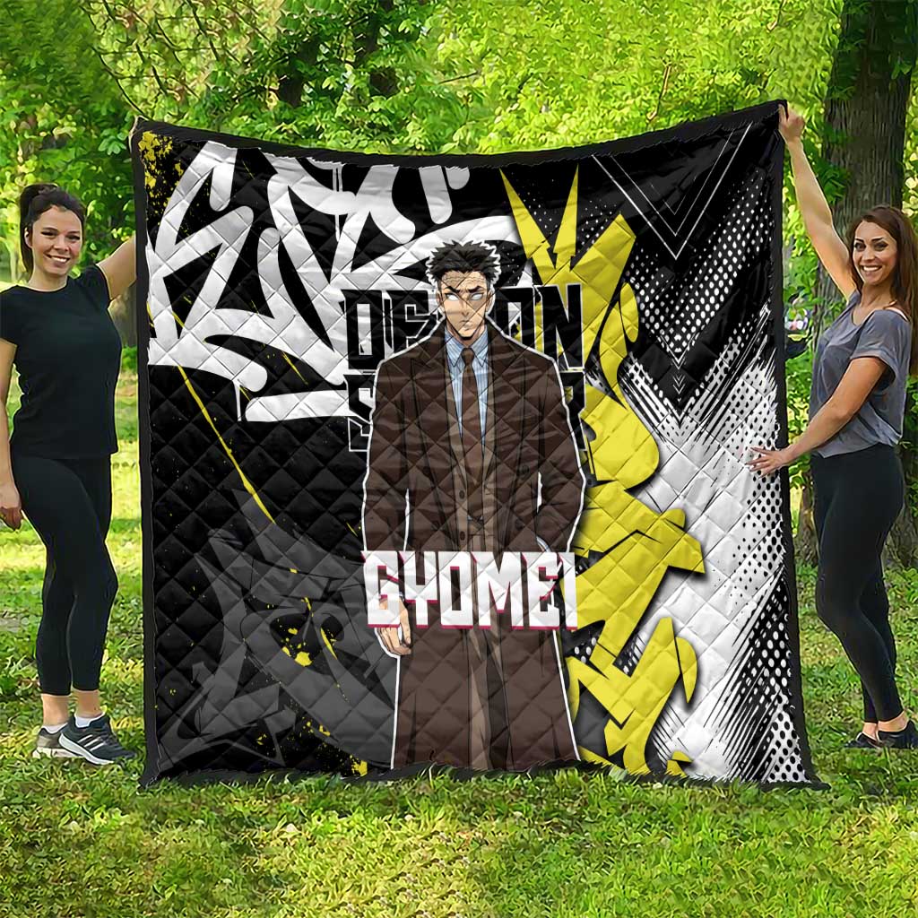 Gyomei Demon Slayer Quilt Urban Graffiti Anime Style