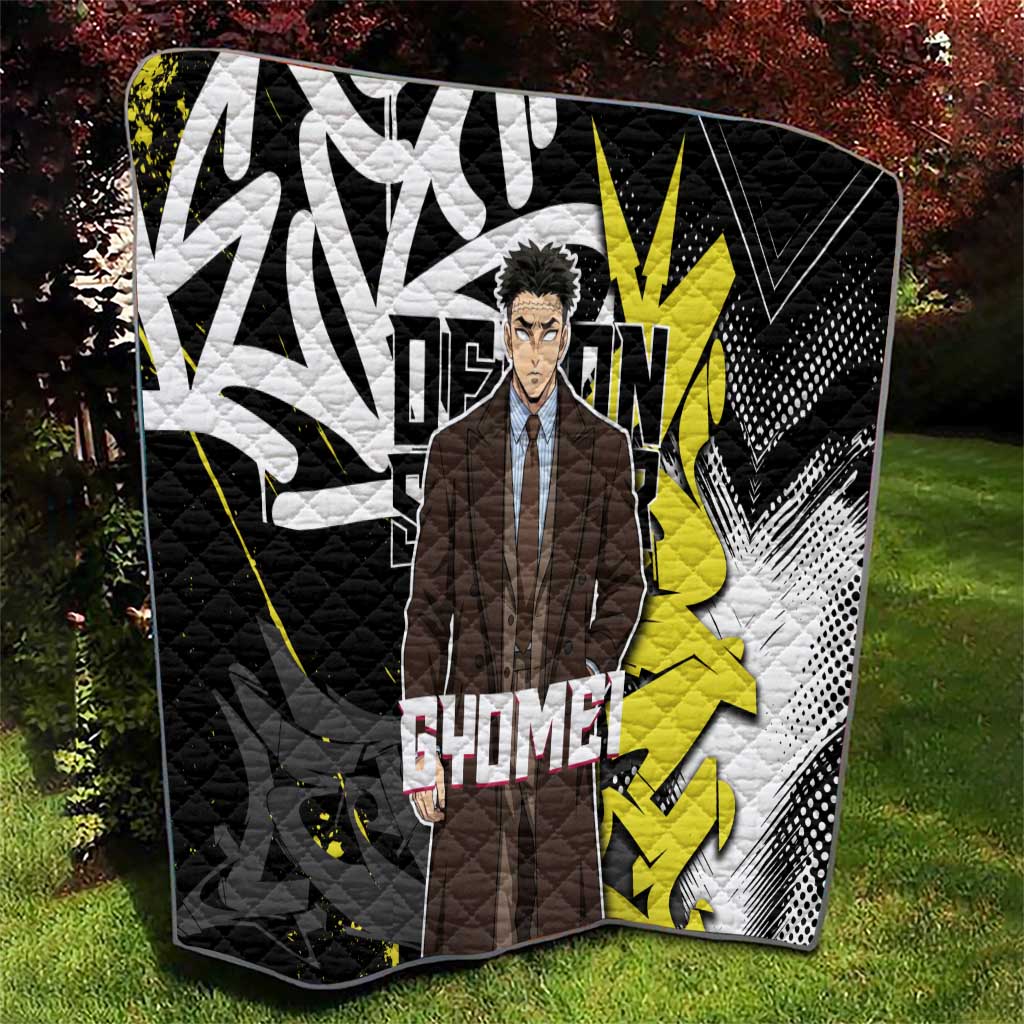 Gyomei Demon Slayer Quilt Urban Graffiti Anime Style