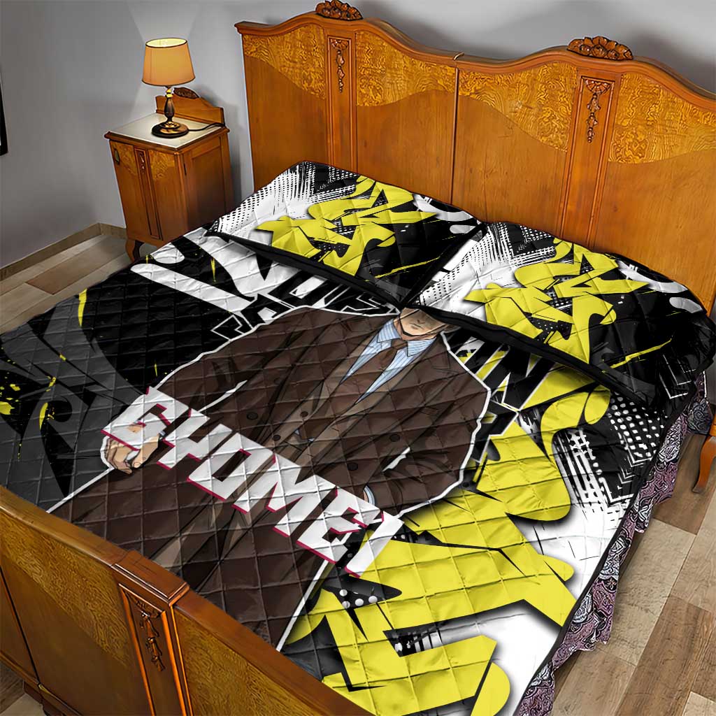 Gyomei Demon Slayer Quilt Bed Set Urban Graffiti Anime Style