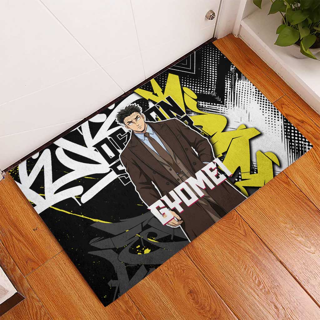 Gyomei Demon Slayer Rubber Doormat Urban Graffiti Anime Style