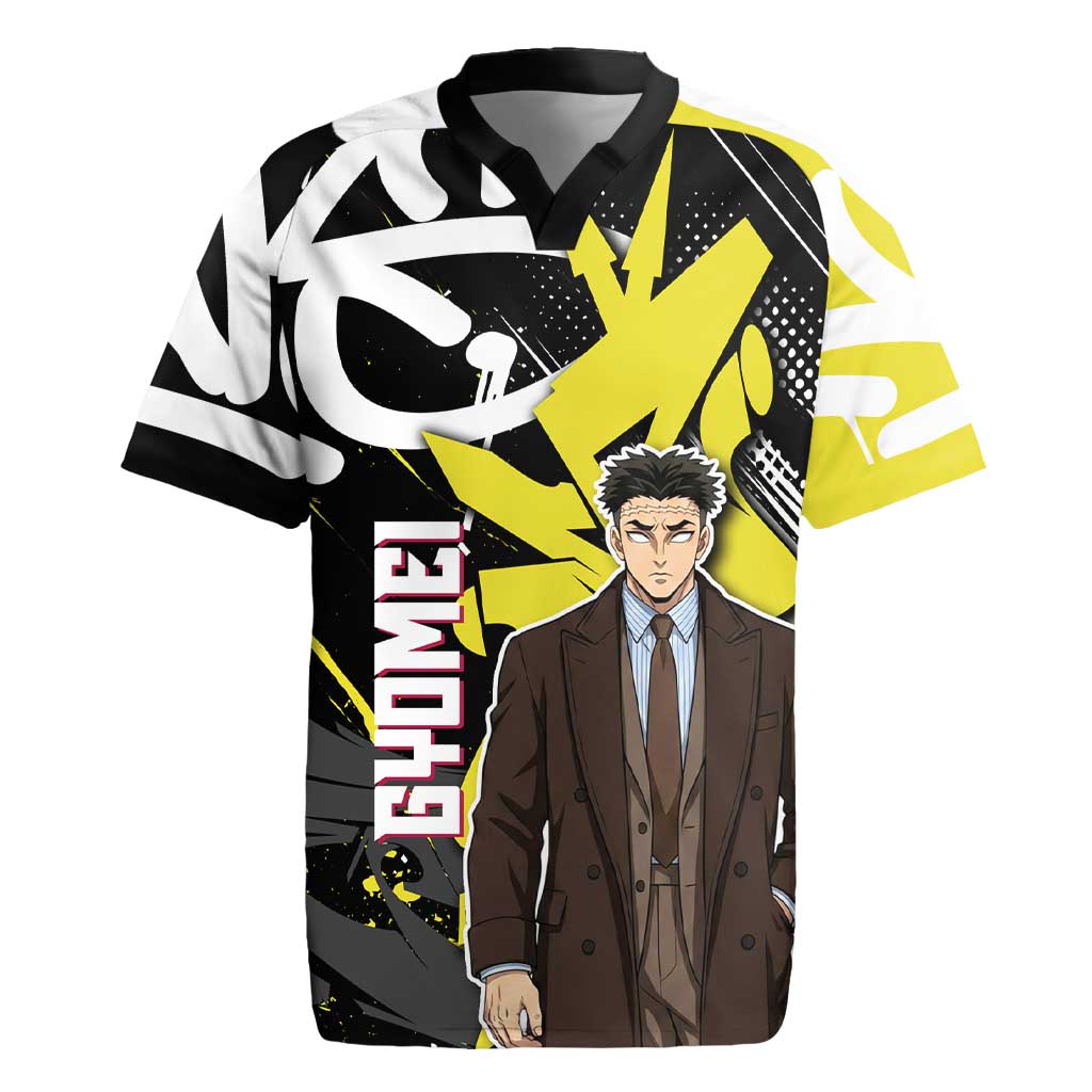 Gyomei Demon Slayer Rugby Jersey Urban Graffiti Anime Style