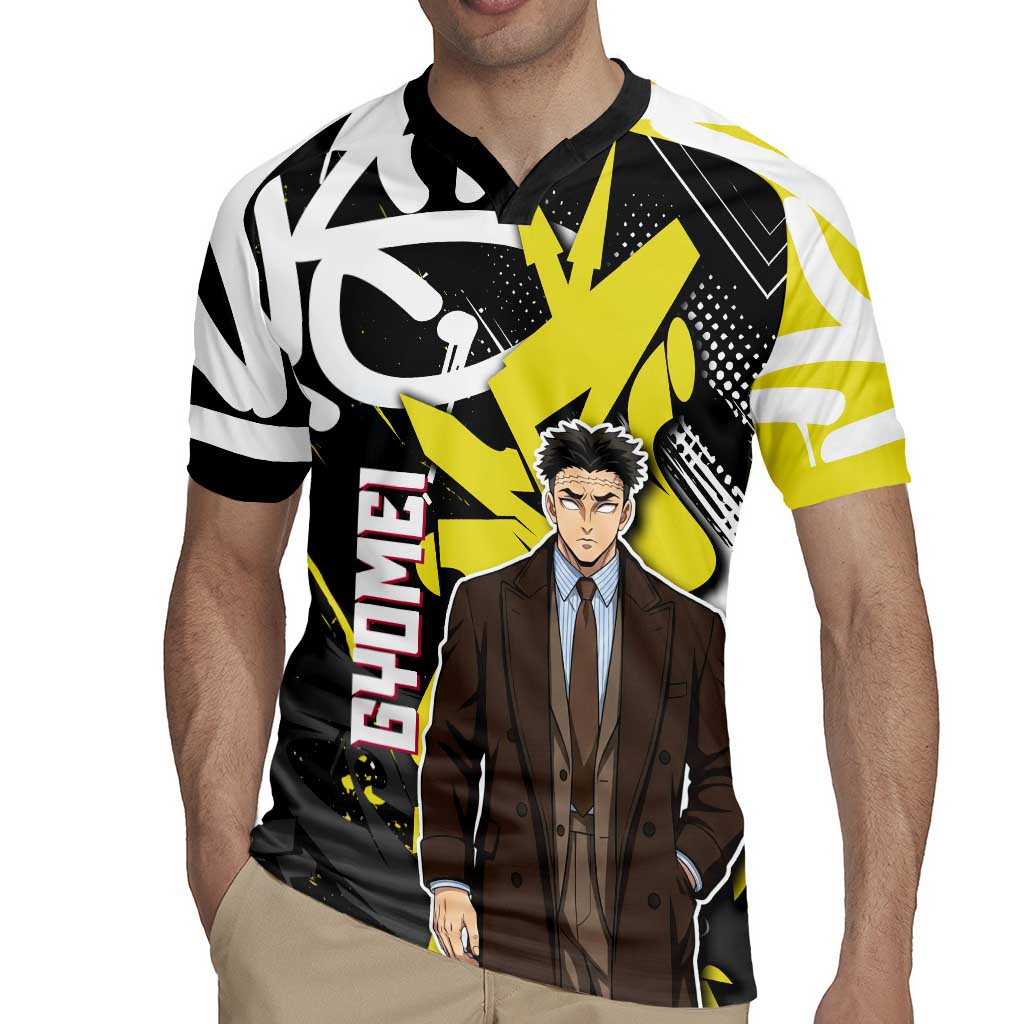 Gyomei Demon Slayer Rugby Jersey Urban Graffiti Anime Style