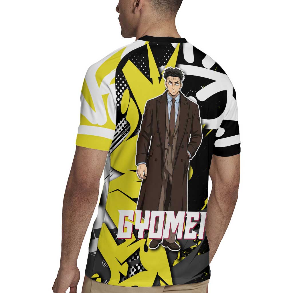 Gyomei Demon Slayer Rugby Jersey Urban Graffiti Anime Style
