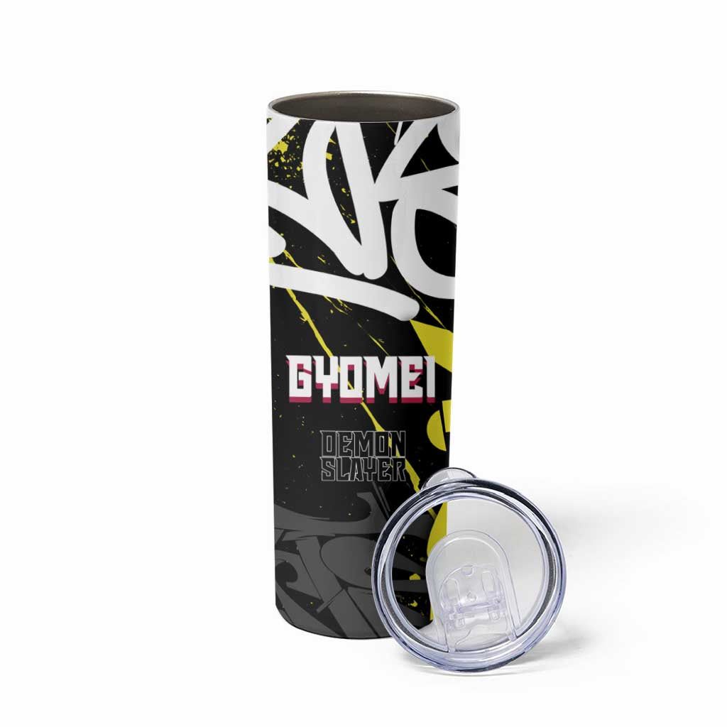 Gyomei Demon Slayer Skinny Tumbler Urban Graffiti Anime Style