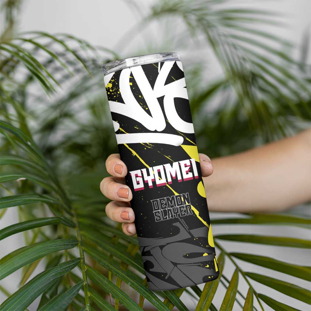 Gyomei Demon Slayer Skinny Tumbler Urban Graffiti Anime Style