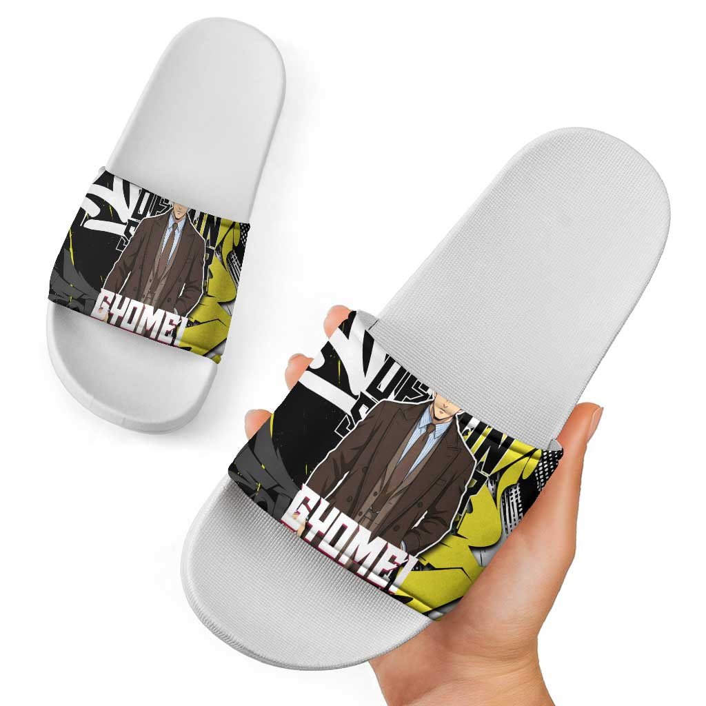 Gyomei Demon Slayer Slide Sandals Urban Graffiti Anime Style