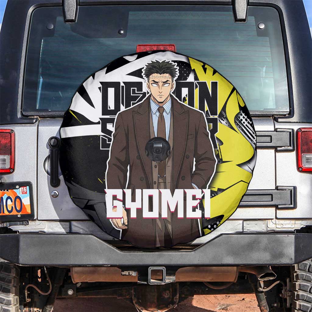 Gyomei Demon Slayer Spare Tire Cover Urban Graffiti Anime Style