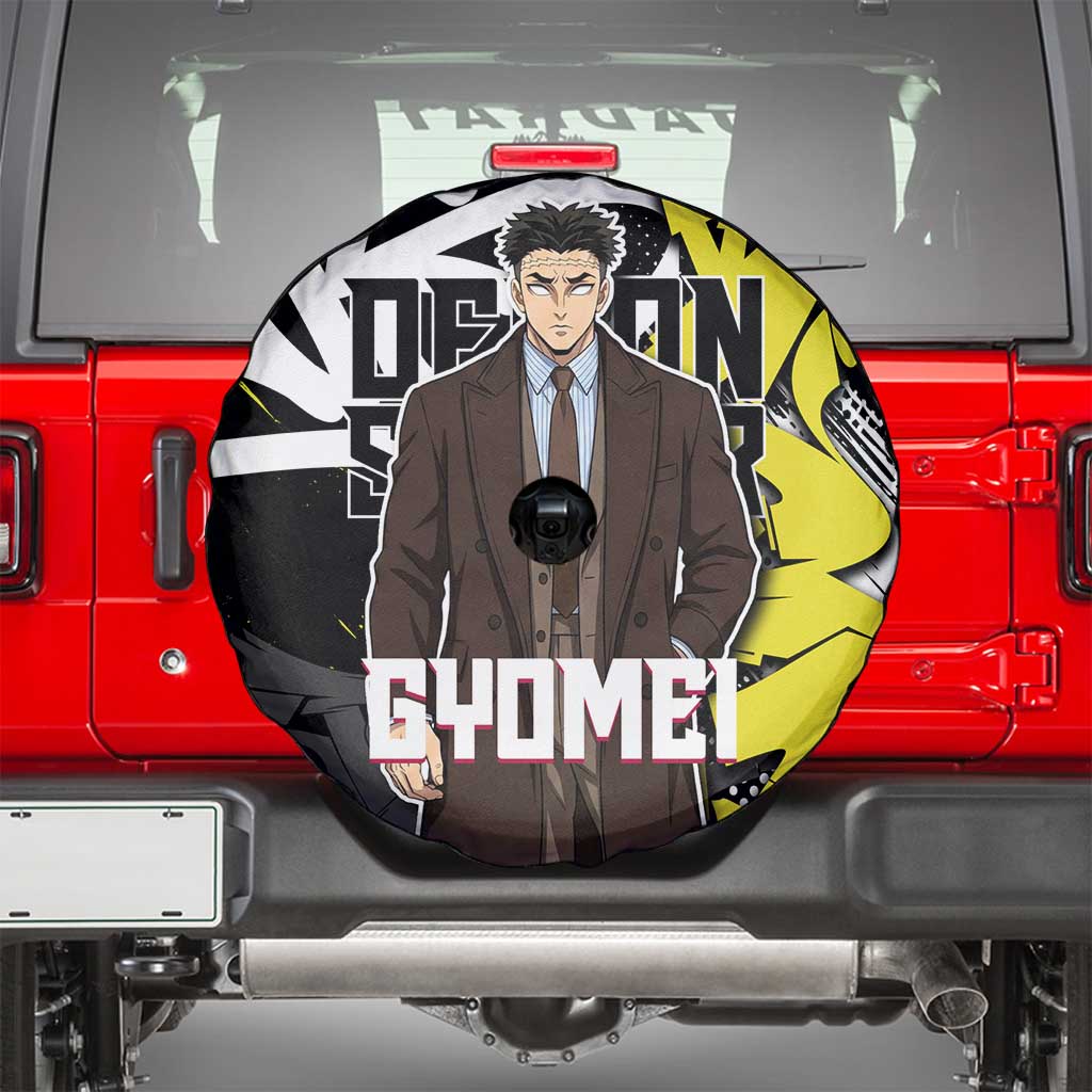 Gyomei Demon Slayer Spare Tire Cover Urban Graffiti Anime Style