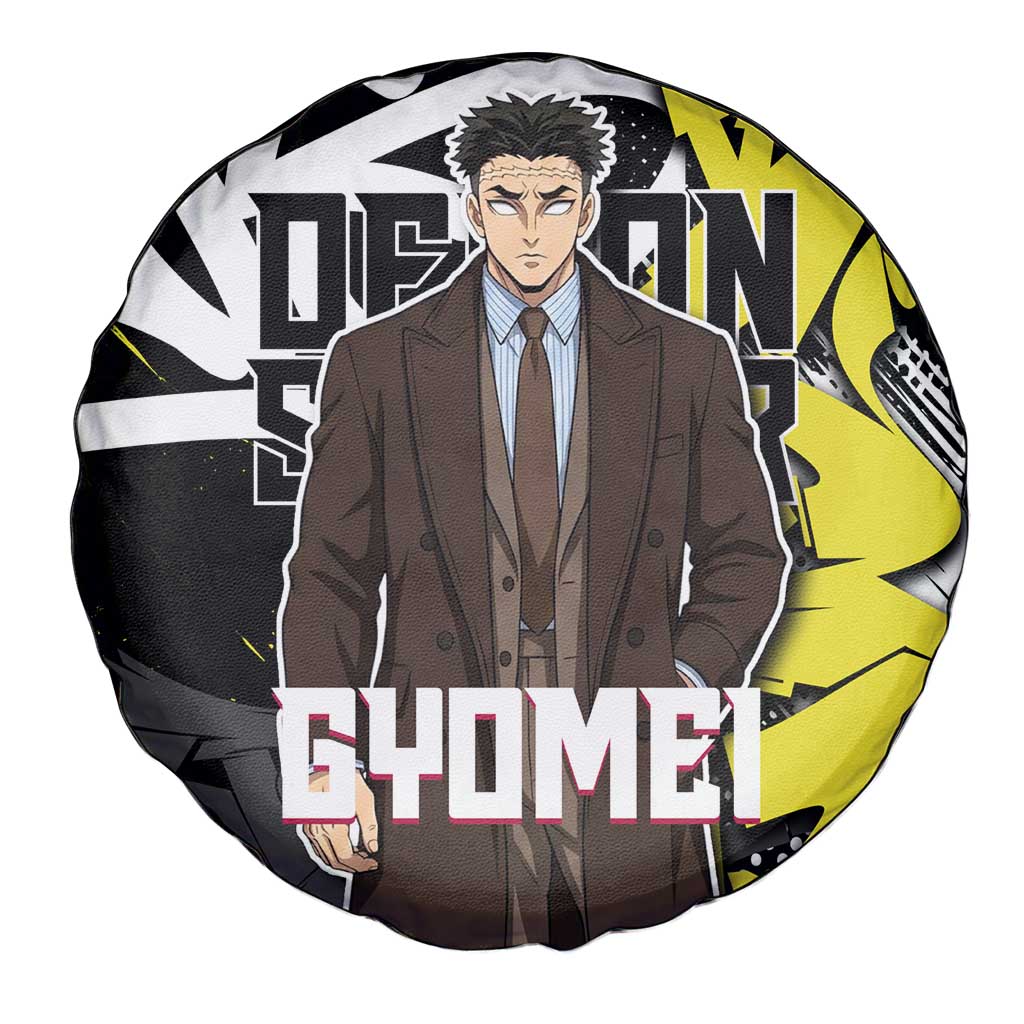 Gyomei Demon Slayer Spare Tire Cover Urban Graffiti Anime Style
