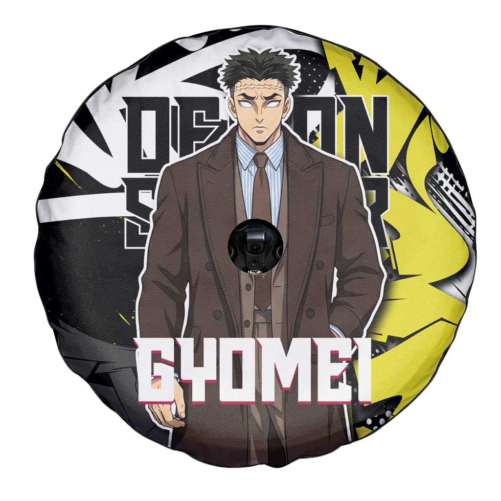 Gyomei Demon Slayer Spare Tire Cover Urban Graffiti Anime Style