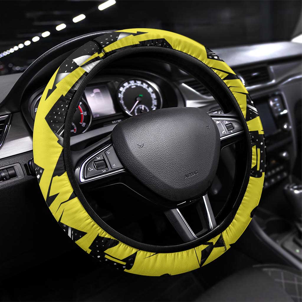 Gyomei Demon Slayer Steering Wheel Cover Urban Graffiti Anime Style