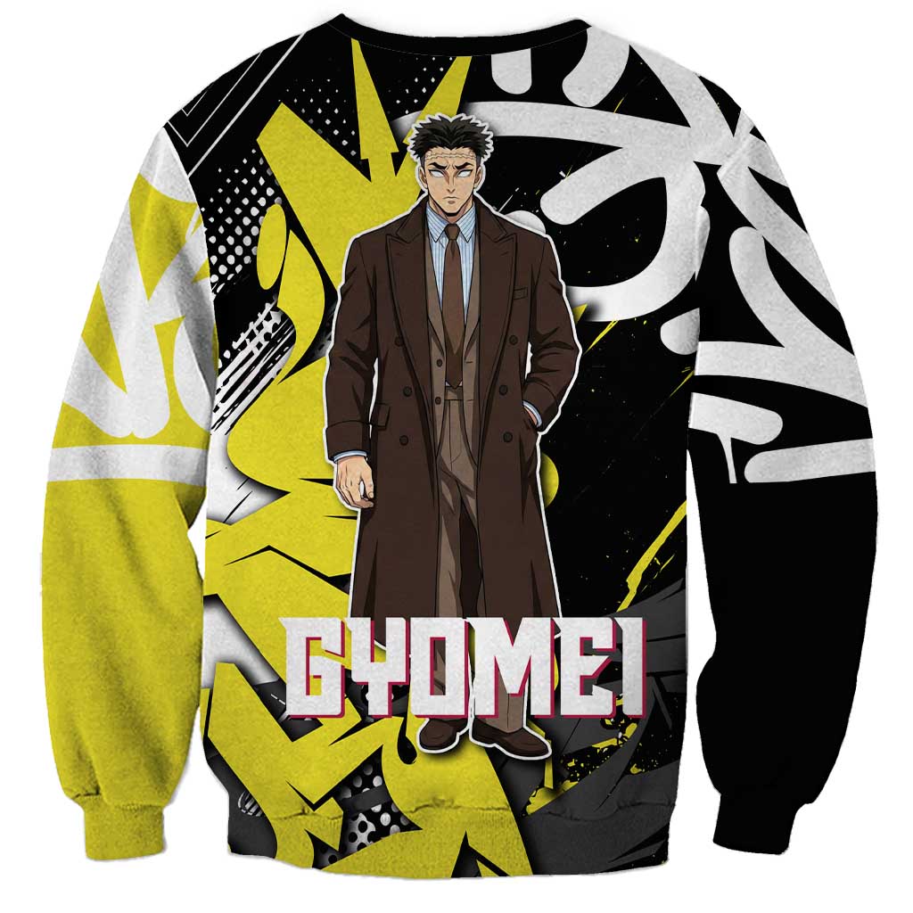 Gyomei Demon Slayer Sweatshirt Urban Graffiti Anime Style