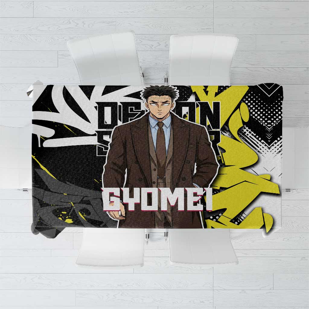 Gyomei Demon Slayer Tablecloth Urban Graffiti Anime Style