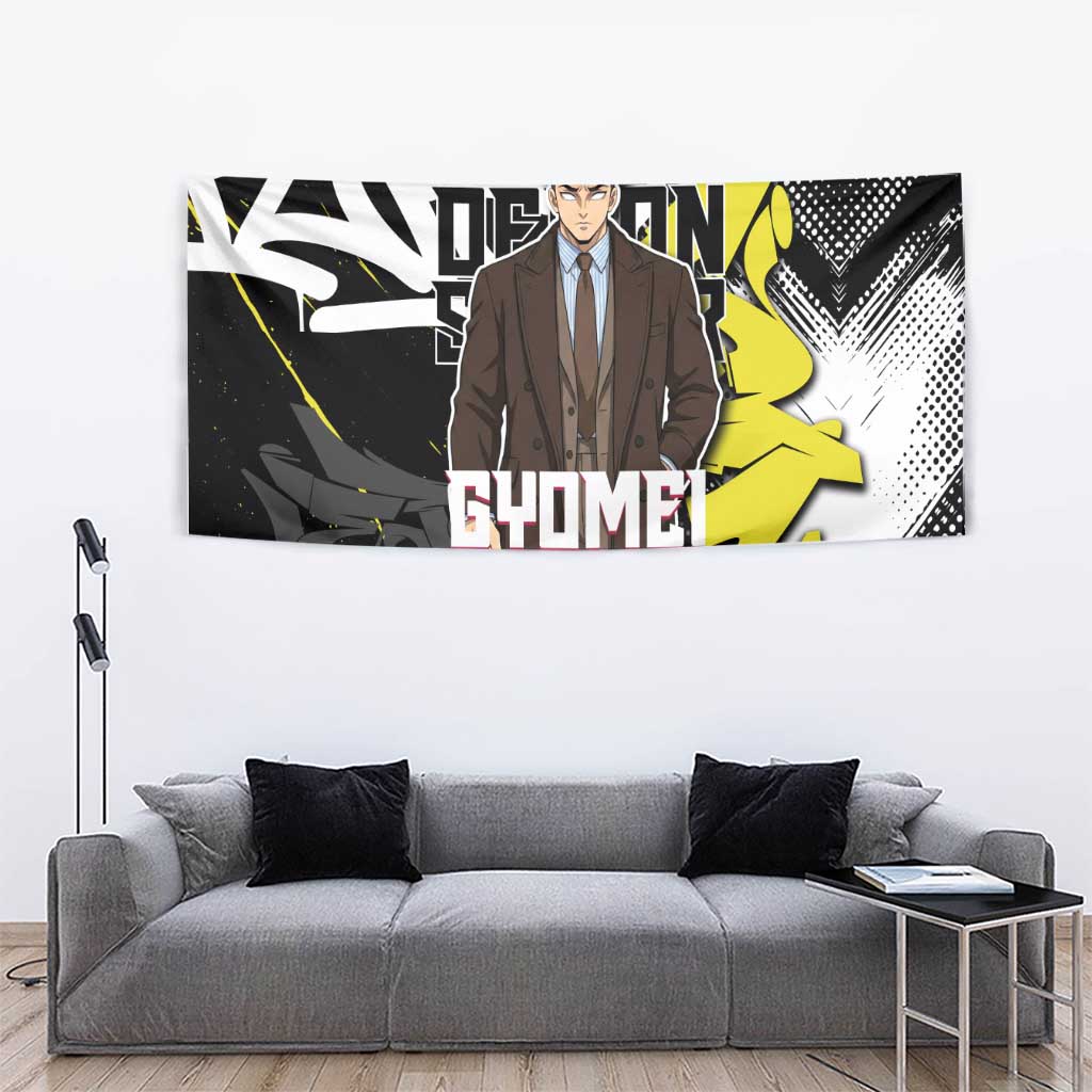 Gyomei Demon Slayer Tapestry Urban Graffiti Anime Style