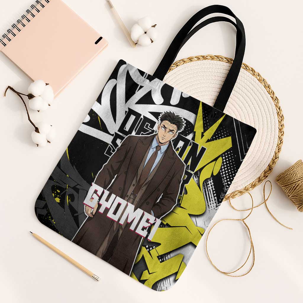 Gyomei Demon Slayer Tote Bag Urban Graffiti Anime Style