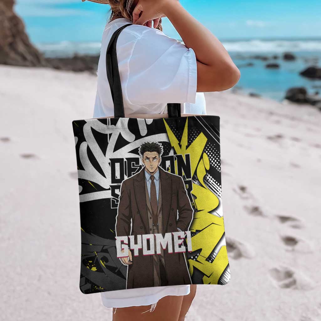 Gyomei Demon Slayer Tote Bag Urban Graffiti Anime Style
