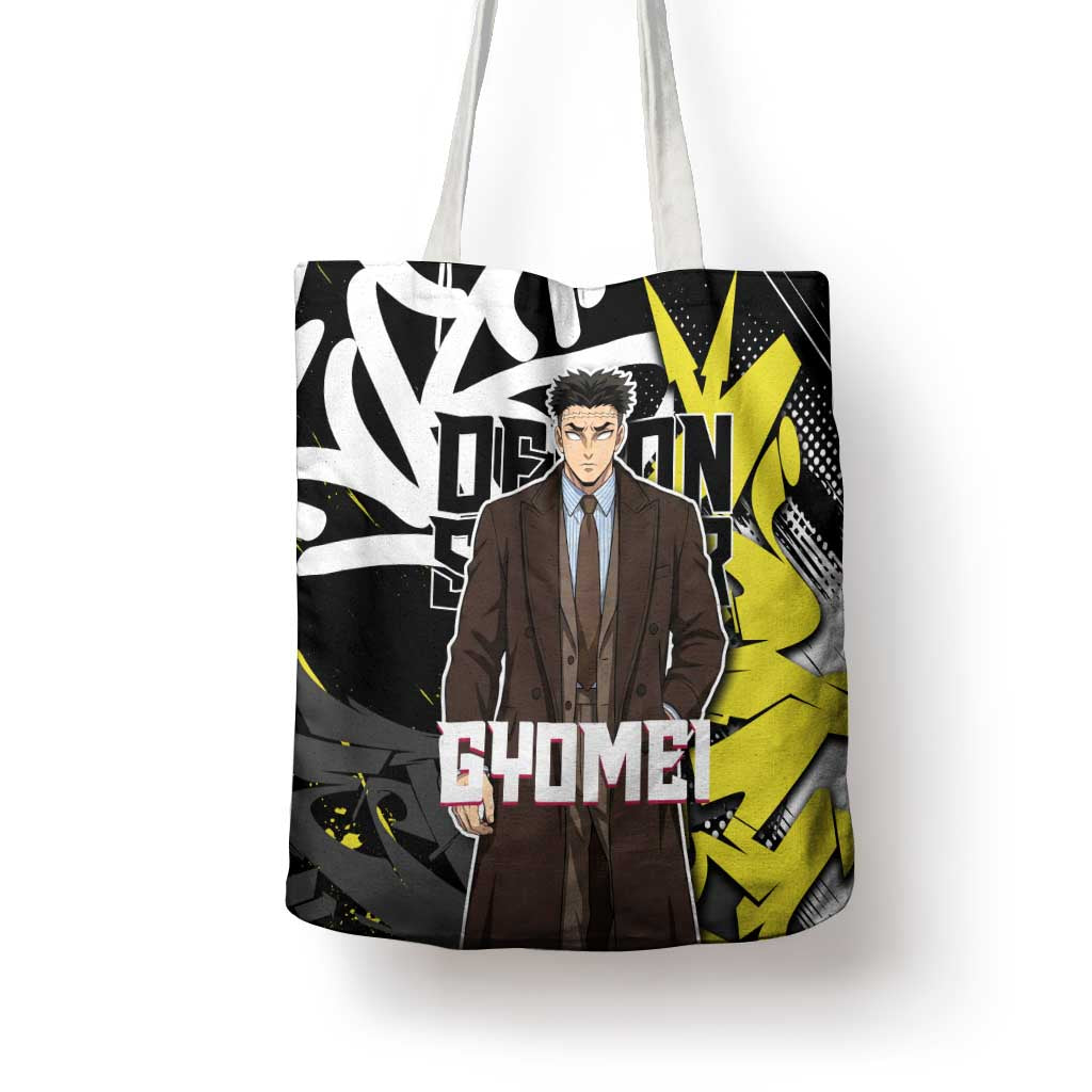 Gyomei Demon Slayer Tote Bag Urban Graffiti Anime Style