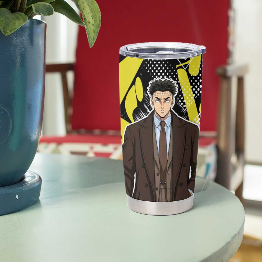 Gyomei Demon Slayer Tumbler Cup Urban Graffiti Anime Style