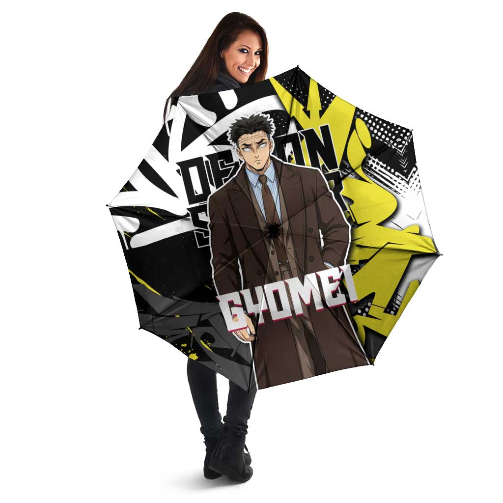 Gyomei Demon Slayer Umbrella Urban Graffiti Anime Style