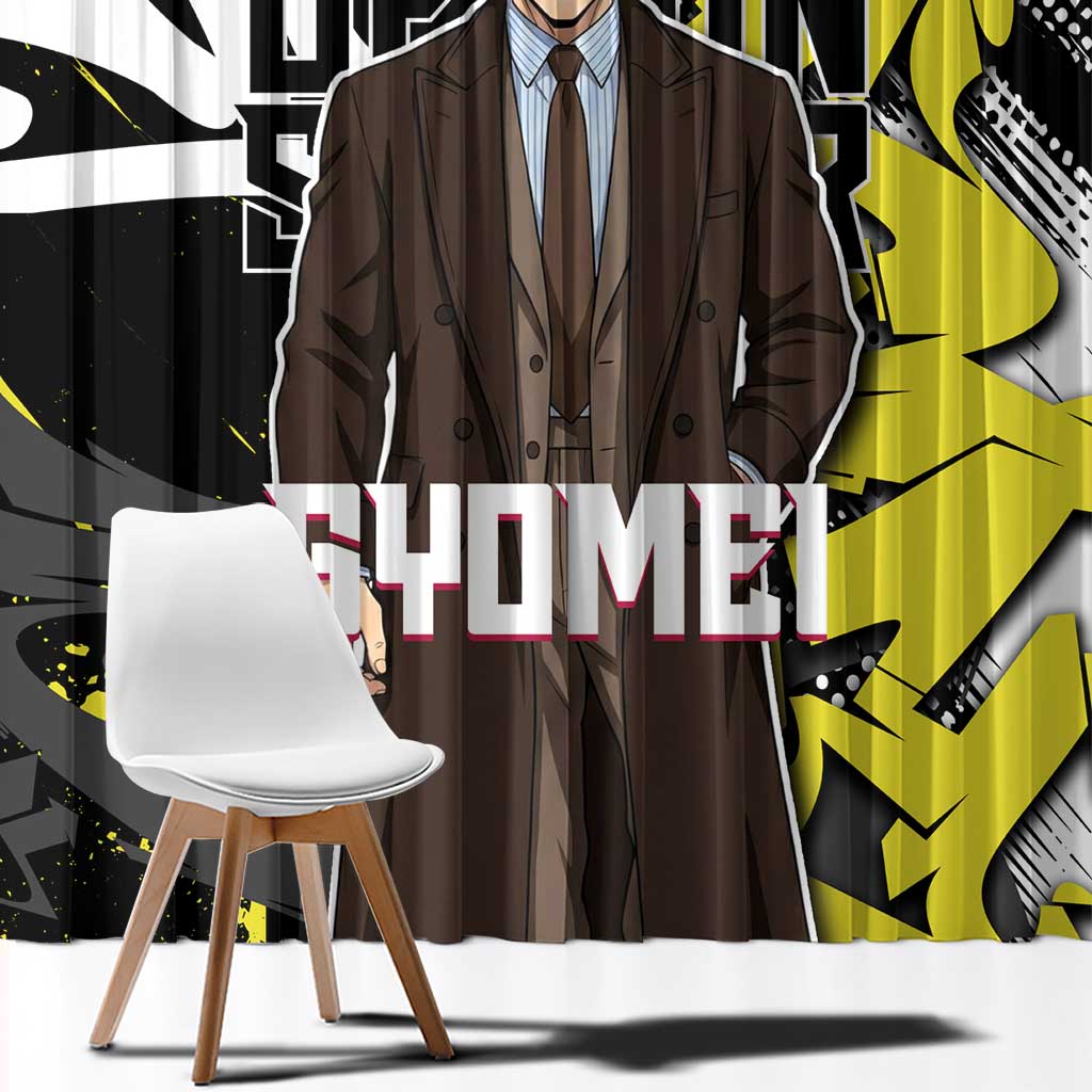 Gyomei Demon Slayer Window Curtain Urban Graffiti Anime Style