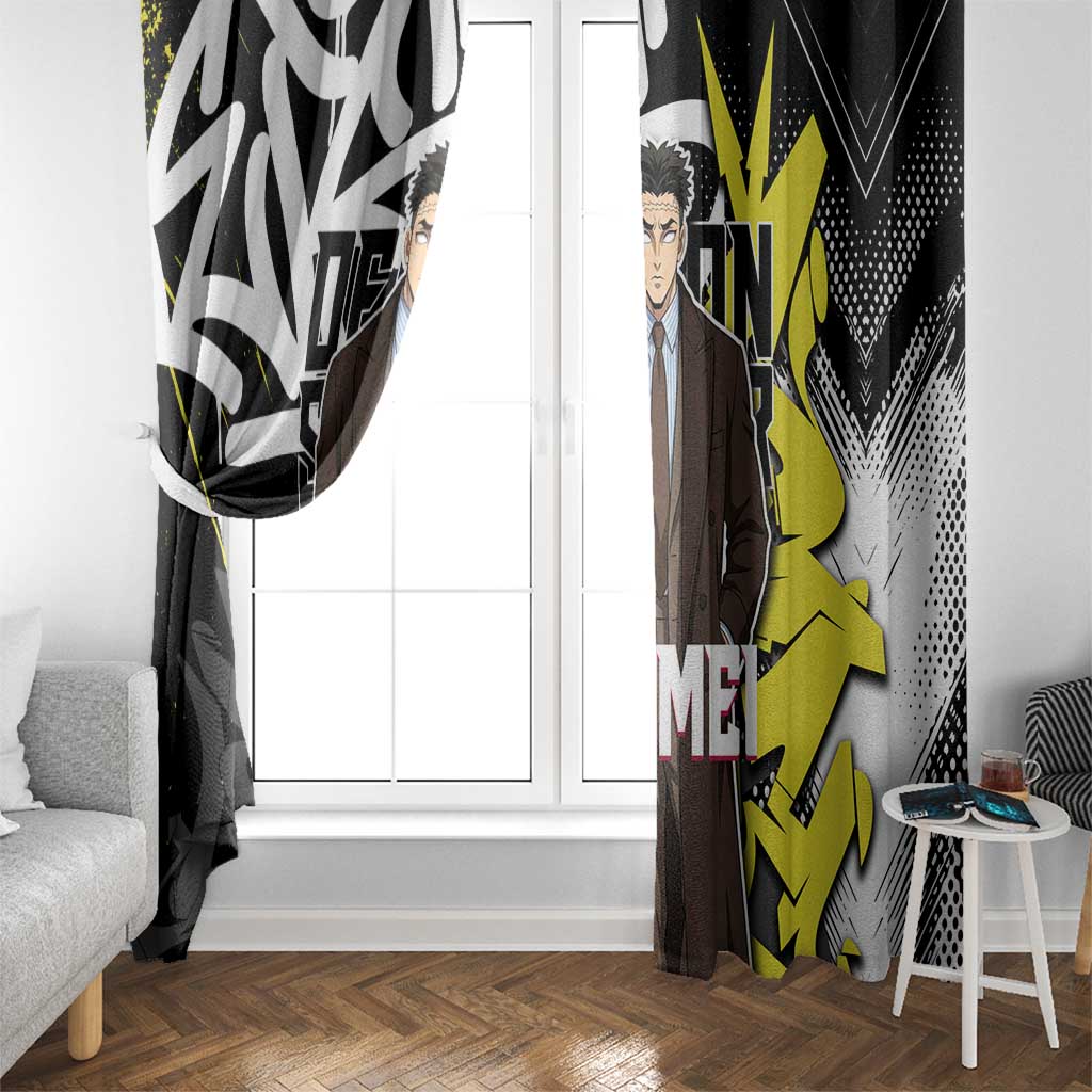 Gyomei Demon Slayer Window Curtain Urban Graffiti Anime Style