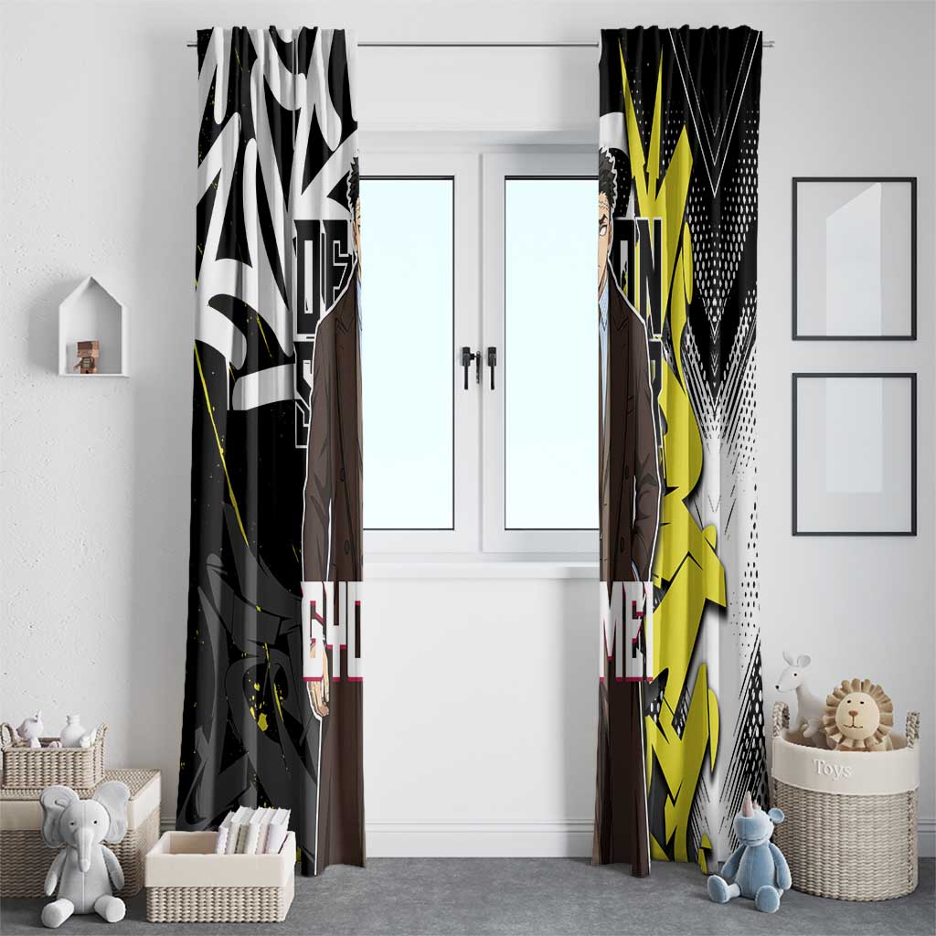 Gyomei Demon Slayer Window Curtain Urban Graffiti Anime Style