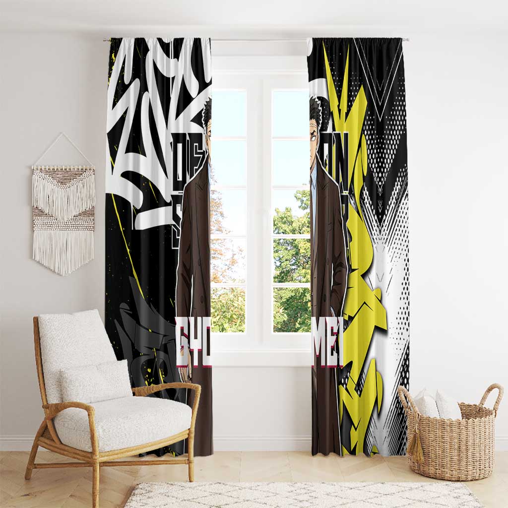 Gyomei Demon Slayer Window Curtain Urban Graffiti Anime Style