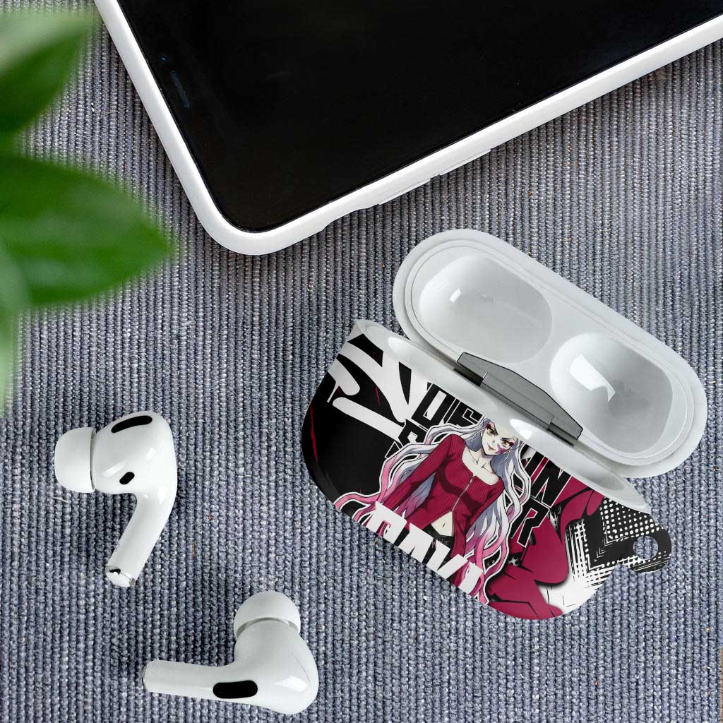 Daki Demon Slayer AirPods Case Pink Graffiti Anime Aesthetic
