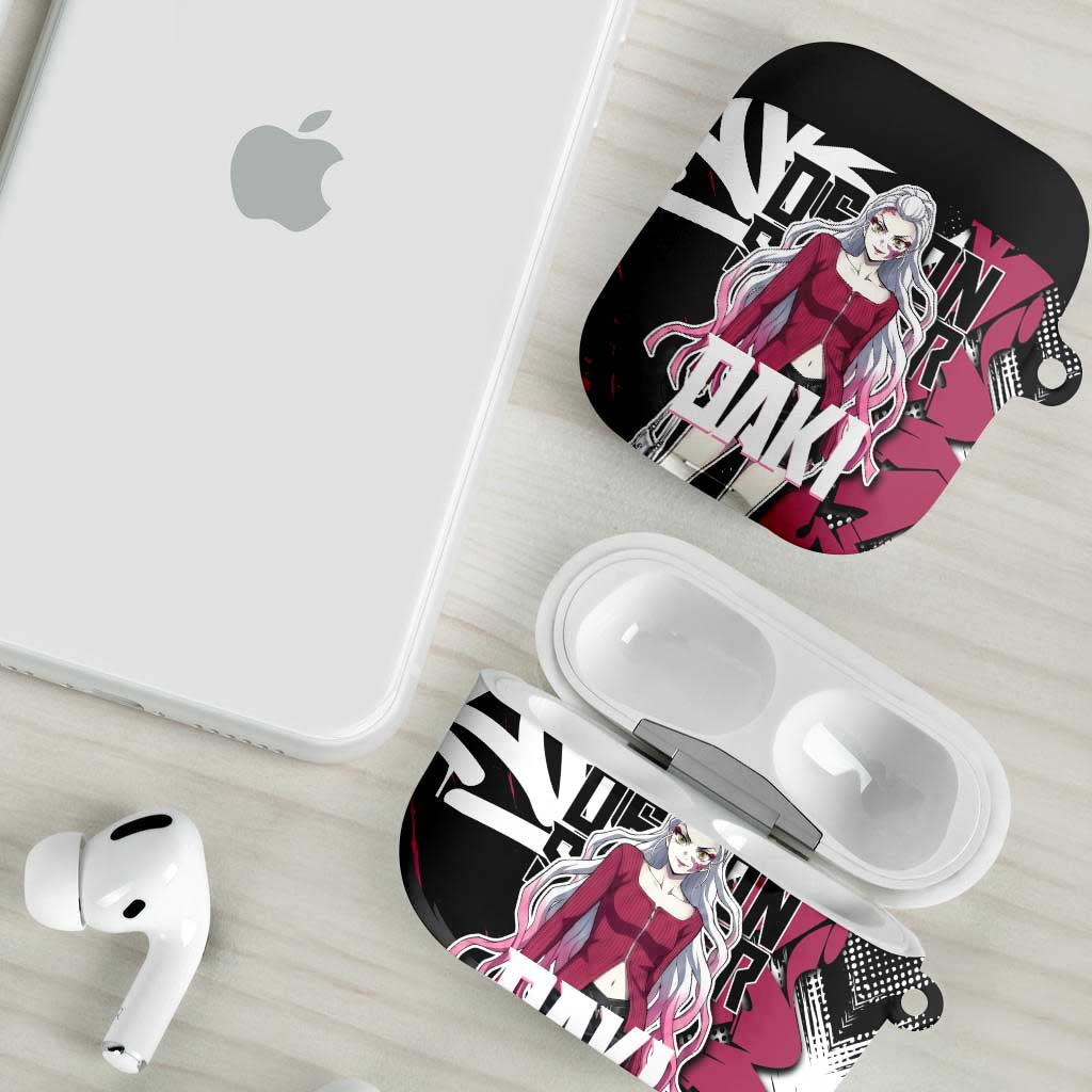 Daki Demon Slayer AirPods Case Pink Graffiti Anime Aesthetic