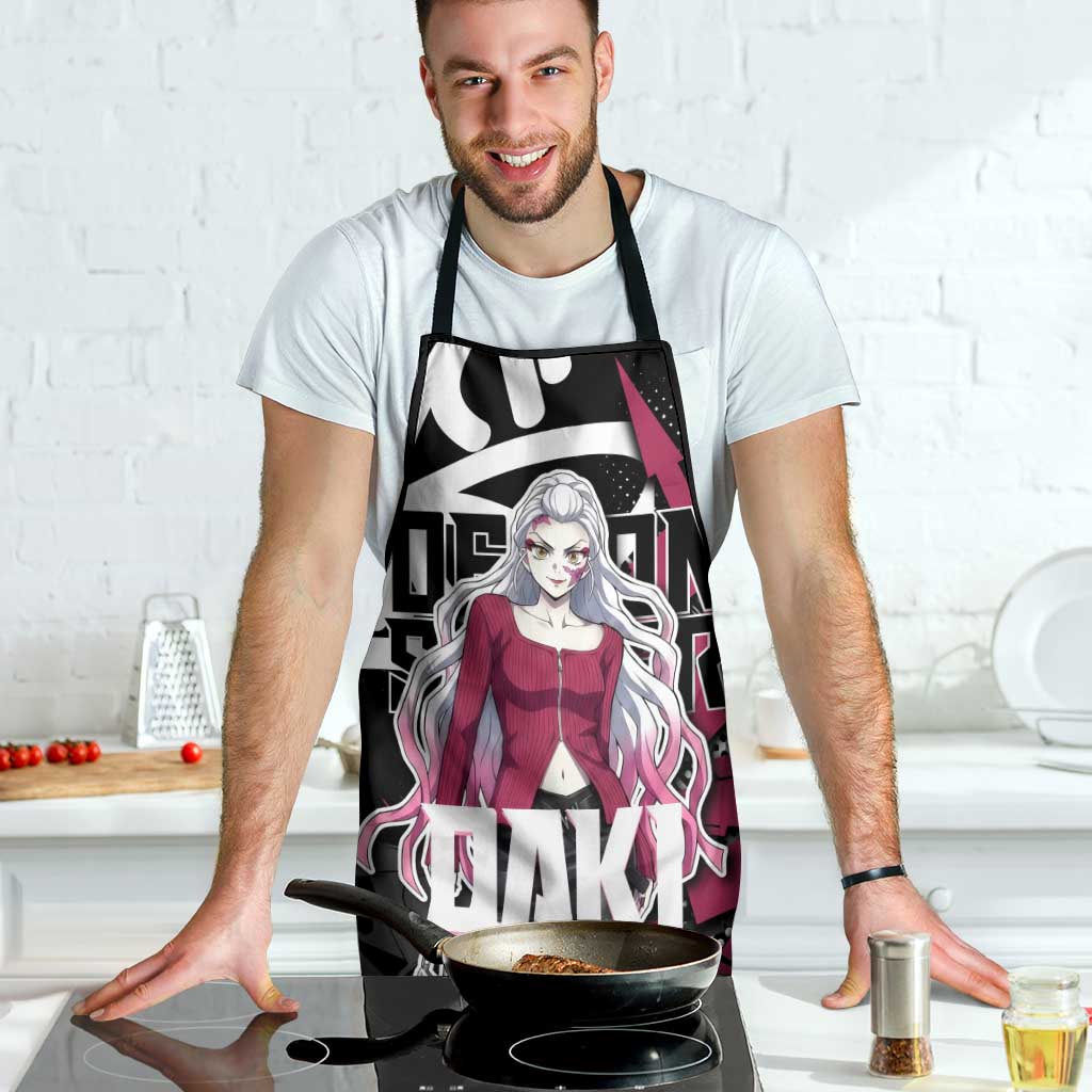 Daki Demon Slayer Apron Pink Graffiti Anime Aesthetic