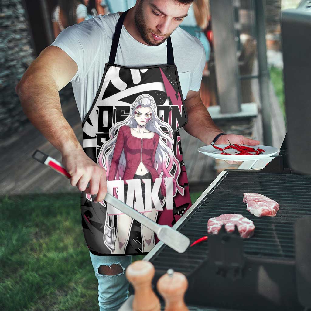 Daki Demon Slayer Apron Pink Graffiti Anime Aesthetic