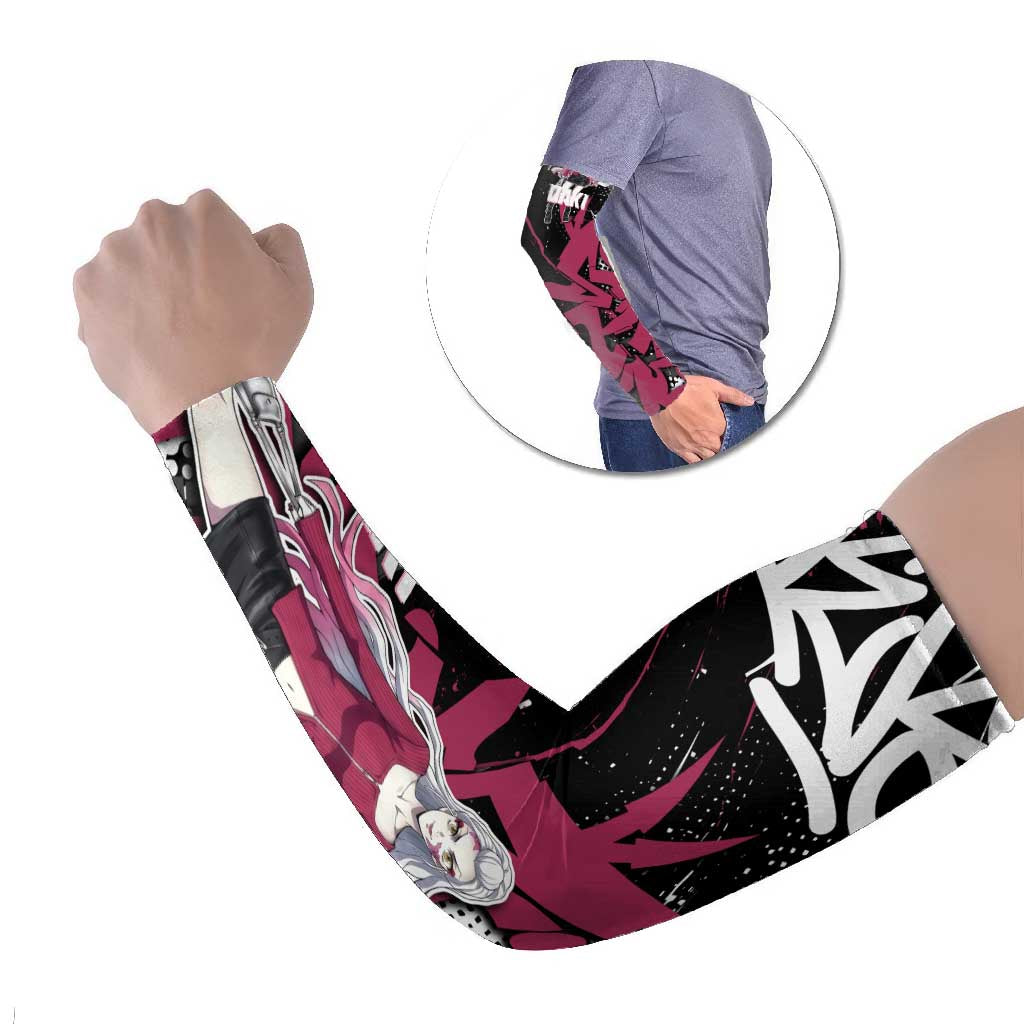 Daki Demon Slayer Arm Sleeves Pink Graffiti Anime Aesthetic