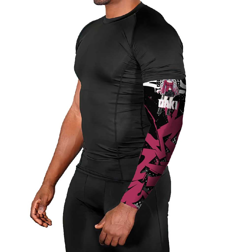 Daki Demon Slayer Arm Sleeves Pink Graffiti Anime Aesthetic