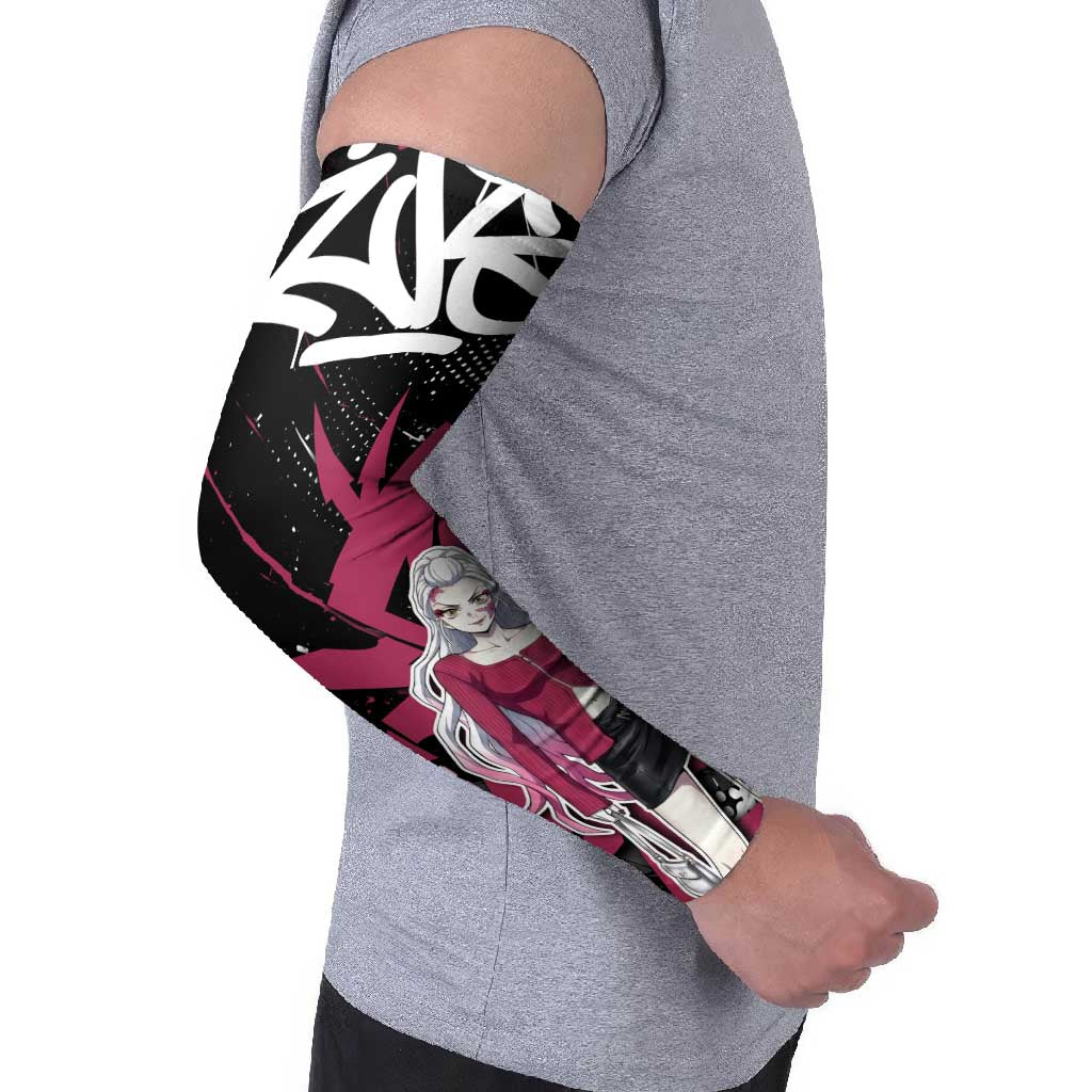 Daki Demon Slayer Arm Sleeves Pink Graffiti Anime Aesthetic