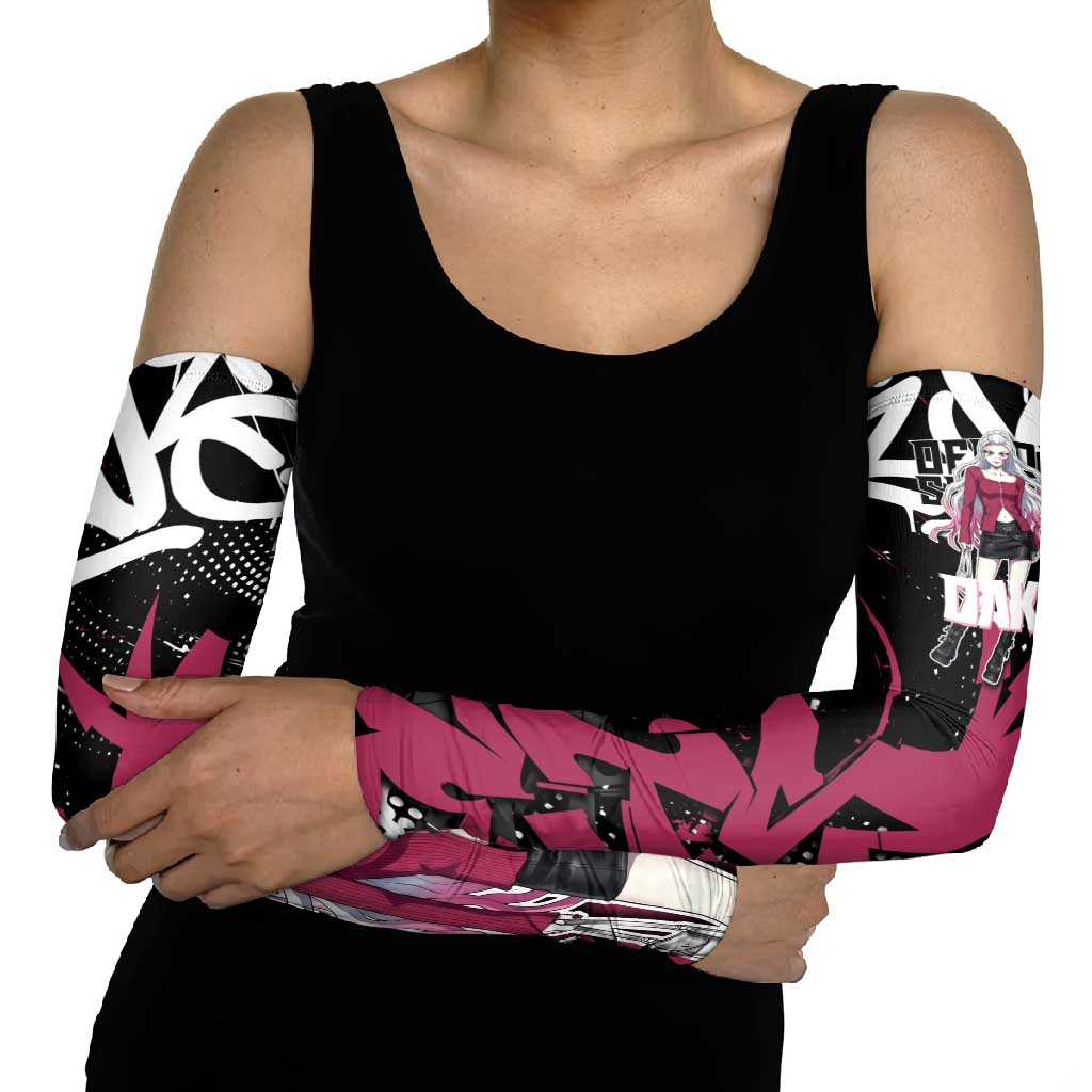 Daki Demon Slayer Arm Sleeves Pink Graffiti Anime Aesthetic