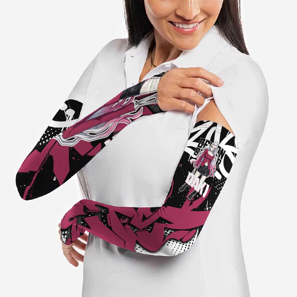 Daki Demon Slayer Arm Sleeves Pink Graffiti Anime Aesthetic