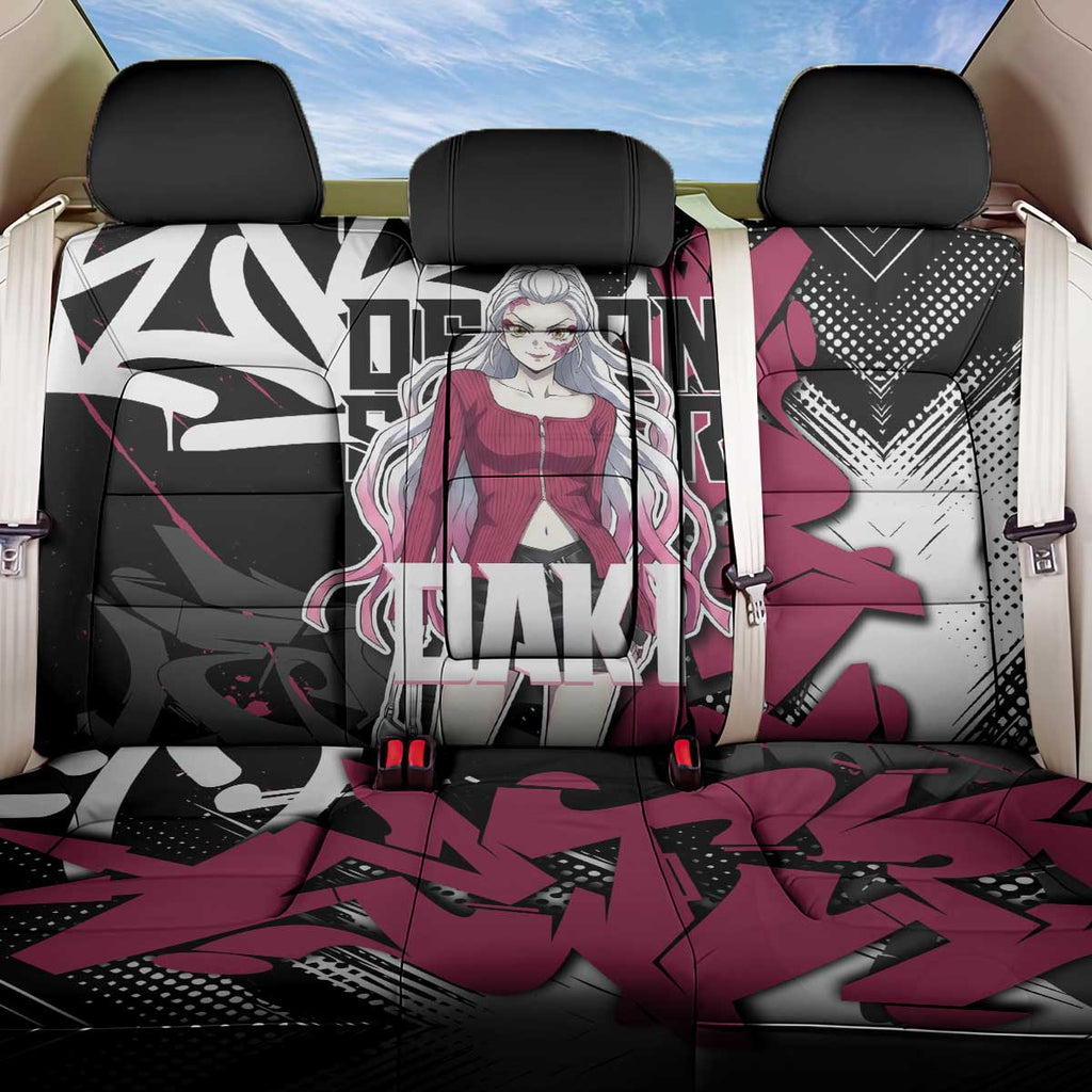 Daki Demon Slayer Back Car Seat Cover Pink Graffiti Anime Aesthetic