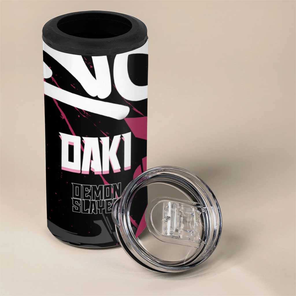 Daki Demon Slayer 4 in 1 Can Cooler Tumbler Pink Graffiti Anime Aesthetic