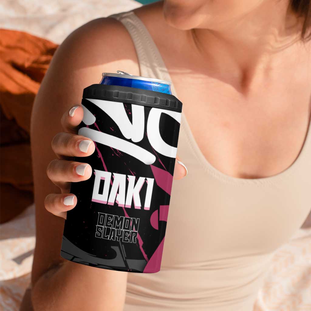 Daki Demon Slayer 4 in 1 Can Cooler Tumbler Pink Graffiti Anime Aesthetic